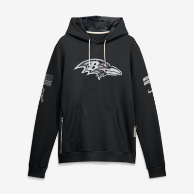 Толстовка Baltimore Ravens Nike 2026 Salute to Service Sideline Dri-FIT - Black