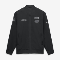 Куртка San Francisco 49ers Nike 2026 Salute to Service Sideline Full-Zip Bomber - Black