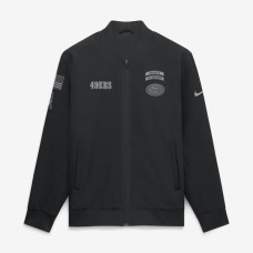 Куртка San Francisco 49ers Nike 2026 Salute to Service Sideline Full-Zip Bomber - Black Куртка San Francisco 49ers Nike 2026 Salute to Service Sideline Full-Zip Bomber - Black