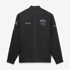 Куртка New England Patriots Nike 2026 Salute to Service Sideline Full-Zip Bomber - Black Куртка New England Patriots Nike 2026 Salute to Service Sideline Full-Zip Bomber - Black