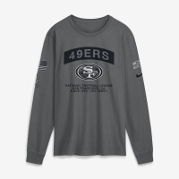 Футболка с длинным рукавом San Francisco 49ers Nike 2026 Salute to Service - Gray