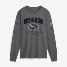 Футболка с длинным рукавом New York Jets Nike 2026 Salute to Service - Gray Футболка с длинным рукавом New York Jets Nike 2026 Salute to Service - Gray