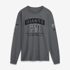 Футболка с длинным рукавом New York Giants Nike 2026 Salute to Service - Gray Футболка с длинным рукавом New York Giants Nike 2026 Salute to Service - Gray