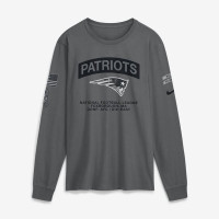 Футболка с длинным рукавом New England Patriots Nike 2026 Salute to Service - Gray