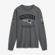 Футболка с длинным рукавом New England Patriots Nike 2026 Salute to Service - Gray Футболка с длинным рукавом New England Patriots Nike 2026 Salute to Service - Gray