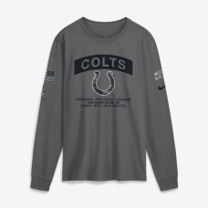 Футболка с длинным рукавом Indianapolis Colts Nike 2026 Salute to Service - Gray Футболка с длинным рукавом Indianapolis Colts Nike 2026 Salute to Service - Gray
