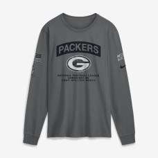 Футболка с длинным рукавом Green Bay Packers Nike 2026 Salute to Service - Gray Футболка с длинным рукавом Green Bay Packers Nike 2026 Salute to Service - Gray
