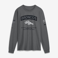 Футболка с длинным рукавом Denver Broncos Nike 2026 Salute to Service - Gray