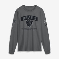 Футболка с длинным рукавом Chicago Bears Nike 2026 Salute to Service - Gray
