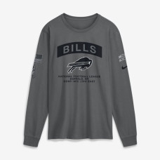 Футболка с длинным рукавом Buffalo Bills Nike 2026 Salute to Service - Gray Футболка с длинным рукавом Buffalo Bills Nike 2026 Salute to Service - Gray