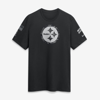 Футболка Pittsburgh Steelers Nike 2026 Salute to Service Slub - Black