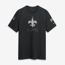 Футболка New Orleans Saints Nike 2026 Salute to Service Slub - Black
