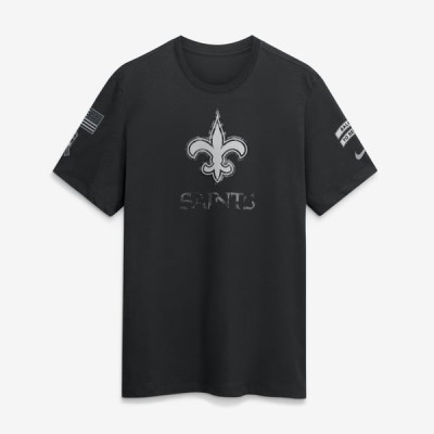 Футболка New Orleans Saints Nike 2026 Salute to Service Slub - Black