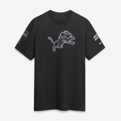 Футболка Detroit Lions Nike 2026 Salute to Service Slub - Black