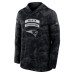New England Patriots Nike 2026 Salute to Service Sideline Lightweight Hooded Dri-FIT Long Sleeve Top - Black