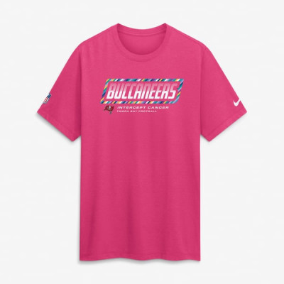 Футболка Tampa Bay Buccaneers Nike 2026 NFL Crucial Catch Tri-Blend Dri-FIT - Pink