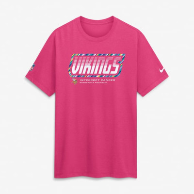 Футболка Minnesota Vikings Nike 2026 NFL Crucial Catch Tri-Blend Dri-FIT - Pink