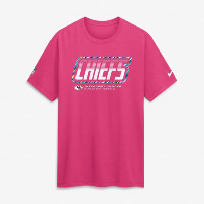 Футболка Kansas City Chiefs Nike 2026 NFL Crucial Catch Tri-Blend Dri-FIT - Pink