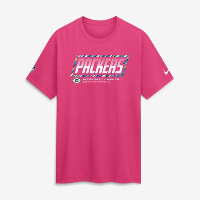 Футболка Green Bay Packers Nike 2026 NFL Crucial Catch Tri-Blend Dri-FIT - Pink