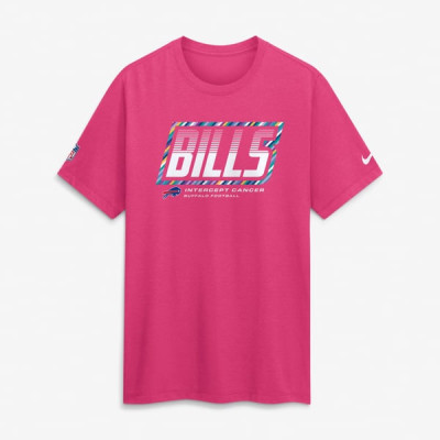 Футболка Buffalo Bills Nike 2026 NFL Crucial Catch Tri-Blend Dri-FIT - Pink