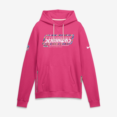 Толстовка Seattle Seahawks Nike 2026 NFL Crucial Catch Sideline Standard Issue Dri-FIT - Pink