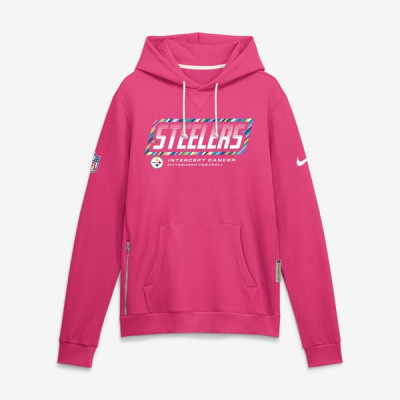 Толстовка Pittsburgh Steelers Nike 2026 NFL Crucial Catch Sideline Standard Issue Dri-FIT - Pink