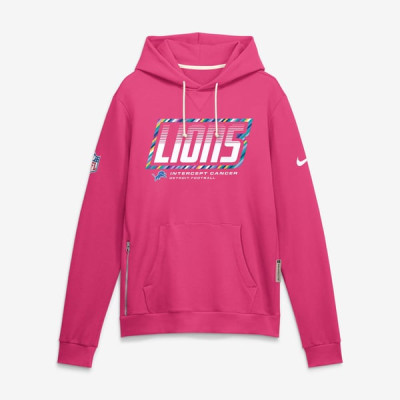 Толстовка Detroit Lions Nike 2026 NFL Crucial Catch Sideline Standard Issue Dri-FIT - Pink