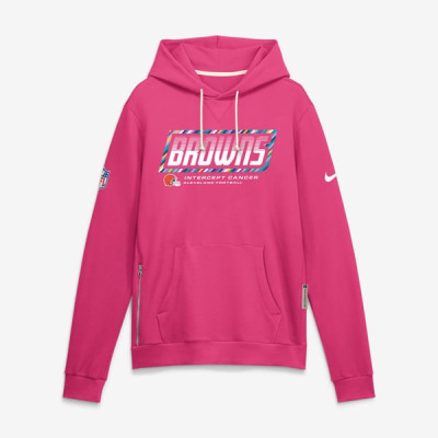 Толстовка Cleveland Browns Nike 2026 NFL Crucial Catch Sideline Standard Issue Dri-FIT - Pink