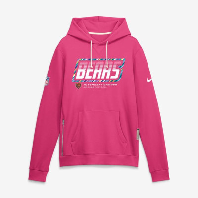 Толстовка Chicago Bears Nike 2026 NFL Crucial Catch Sideline Standard Issue Dri-FIT - Pink