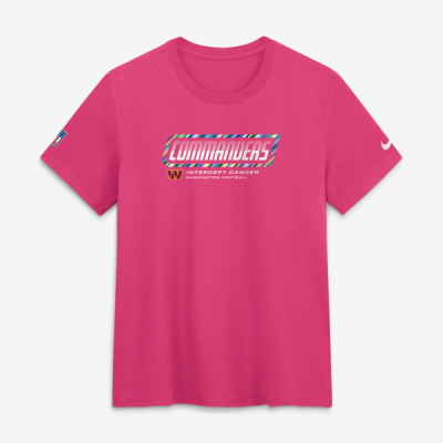 Женская футболка Washington Commanders Nike 2026 NFL Crucial Catch Tri-Blend Dri-FIT - Pink