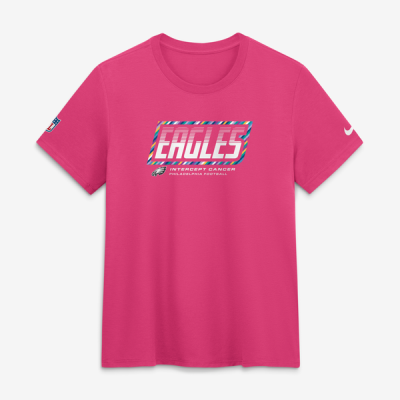 Женская футболка Philadelphia Eagles Nike 2026 NFL Crucial Catch Tri-Blend Dri-FIT - Pink