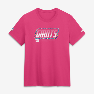 Женская футболка New York Giants Nike 2026 NFL Crucial Catch Tri-Blend Dri-FIT - Pink