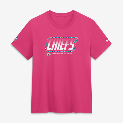 Женская футболка Kansas City Chiefs Nike 2026 NFL Crucial Catch Tri-Blend Dri-FIT - Pink