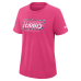 Женская футболка Houston Texans Nike 2026 NFL Crucial Catch Tri-Blend Dri-FIT - Pink