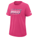 Женская футболка Baltimore Ravens Nike 2026 NFL Crucial Catch Tri-Blend Dri-FIT - Pink