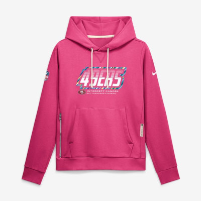 Женская толстовка San Francisco 49ers Nike 2026 NFL Crucial Catch Sideline Standard Issue Dri-FIT - Pink