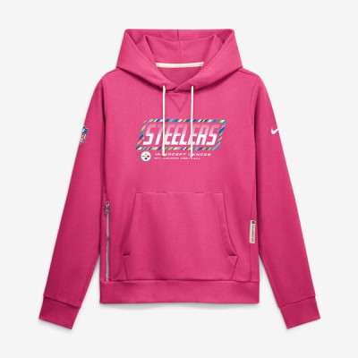 Женская толстовка Pittsburgh Steelers Nike 2026 NFL Crucial Catch Sideline Standard Issue Dri-FIT - Pink