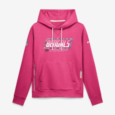 Женская толстовка Cincinnati Bengals Nike 2026 NFL Crucial Catch Sideline Standard Issue Dri-FIT - Pink