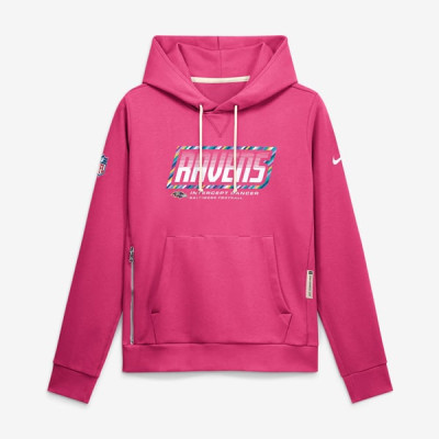Женская толстовка Baltimore Ravens Nike 2026 NFL Crucial Catch Sideline Standard Issue Dri-FIT - Pink