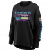 Женская Super Bowl LX Fanatics Black Trolley Car Long Sleeve T-Shirt