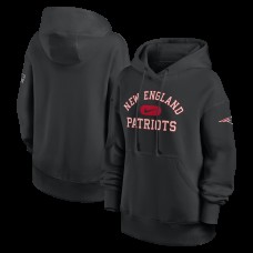 Женская New England Patriots Nike Black Oversized Legacy Phoenix Hoodie Женская New England Patriots Nike Black Oversized Legacy Phoenix Hoodie
