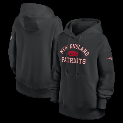 Женская New England Patriots Nike Black Oversized Legacy Phoenix Hoodie