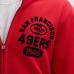 San Francisco 49ers Fanatics Scarlet IconicFleece Full-Zip Jacket