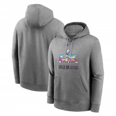 Super Bowl LX Nike Heather Gray Club Hoodie Super Bowl LX Nike Heather Gray Club Hoodie