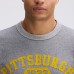 Pittsburgh Steelers Fanatics Athletic Heather Gray IconicFleece Short Sleeve Sweatshirt
