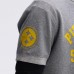 Pittsburgh Steelers Fanatics Athletic Heather Gray IconicFleece Short Sleeve Sweatshirt