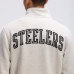 Pittsburgh Steelers Fanatics Oatmeal IconicFleece Full-Zip Jacket