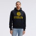 Pittsburgh Steelers Fanatics Black IconicFleece Flocked Hoodie