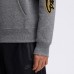 Pittsburgh Steelers Fanatics Athletic Heather Gray IconicFleece Letterman Hoodie