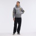 Pittsburgh Steelers Fanatics Athletic Heather Gray IconicFleece Letterman Hoodie